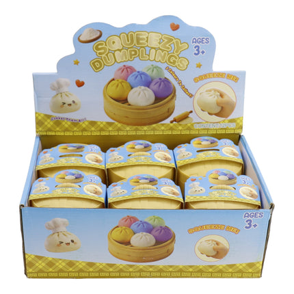 Glitter Maltose Sugar Squishy Dumpling Toy TR6517-1 (12PC)