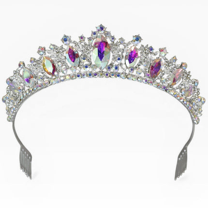 Crystal Tiara Crown HT0822 (2PC)
