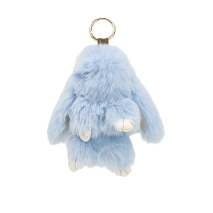 Cut Rabbit Pom Pom Keychain KC0225-5 (12PC)