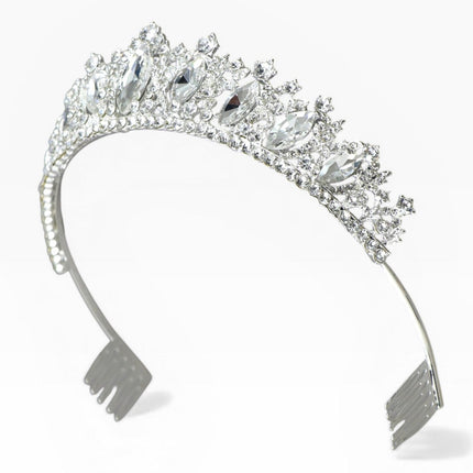 Crystal Tiara Crown HT0822 (2PC)