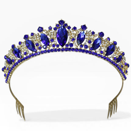 Crystal Tiara Crown HT0822 (2PC)