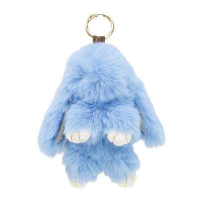 Cut Rabbit Pom Pom Keychain KC0225-5 (12PC)