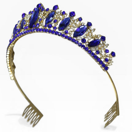 Crystal Tiara Crown HT0822 (2PC)