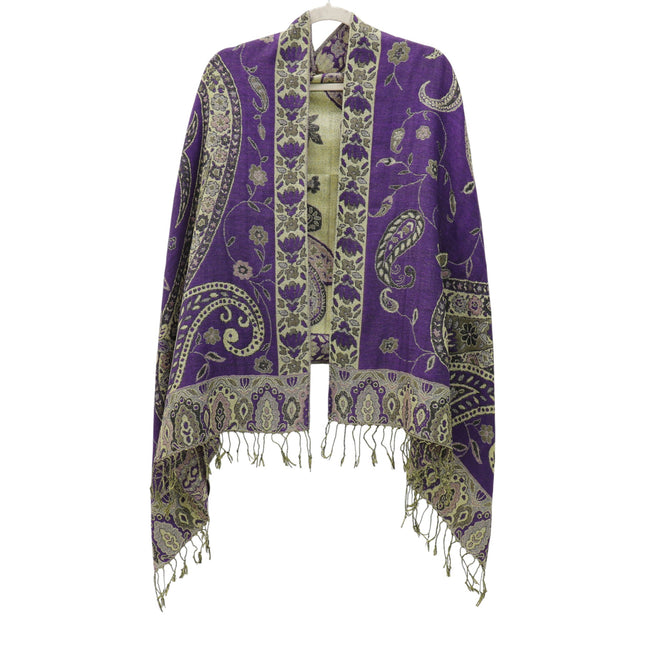 Metallic Pashmina Paisley Pattern SCF3719-30 (12PC)