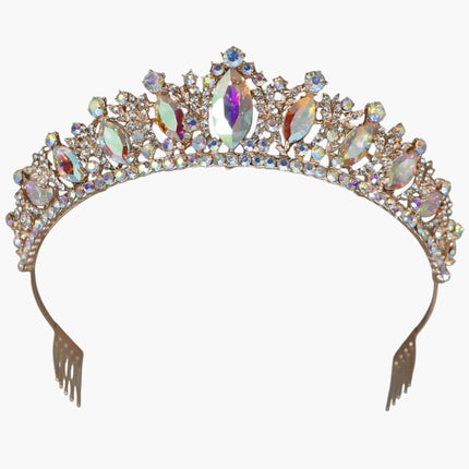 Crystal Tiara Crown HT0822 (2PC)