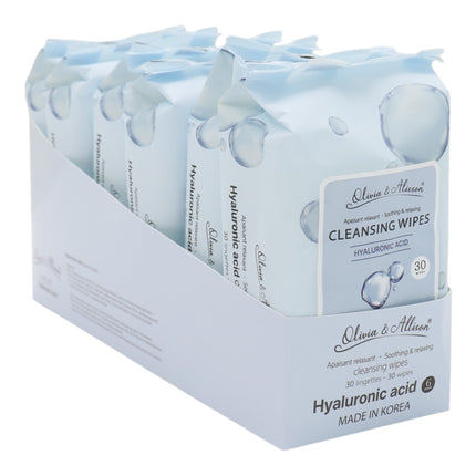 Hyaluronic Acid Cleansing Makeup Remover Wipes MIT012 (12PK)