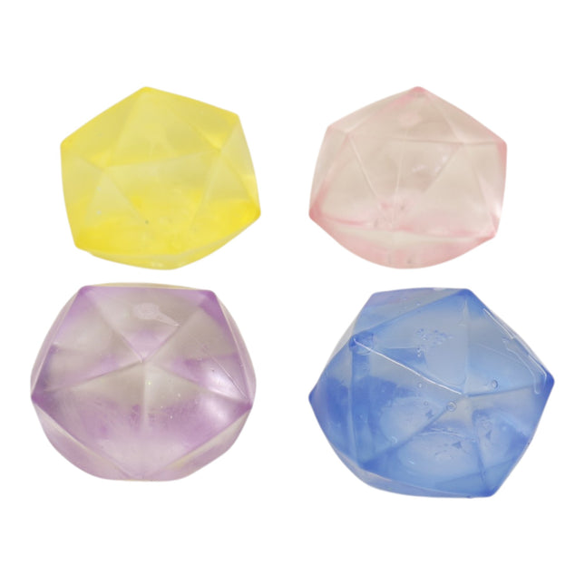 Diamond Fidget Filled Squishy Ball Toy JT6608-12 (12PC)