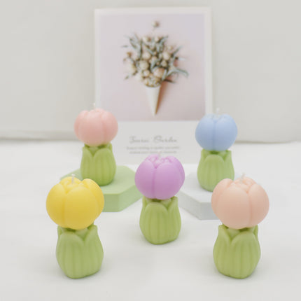Tulip Shape Scented Candle Small SS41106-7 (12PC)