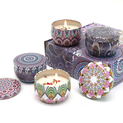 Bohemia 4pcs Fragrance Scented Candle AC5113-2 (12Pack)