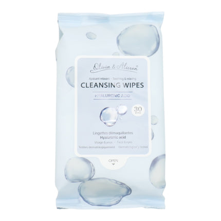 Hyaluronic Acid Cleansing Makeup Remover Wipes MIT012 (12PK)
