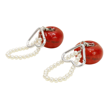 Cute Red Apple With Pearl Keychain and Bag Charm JK6413-2 (12)