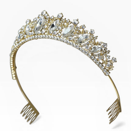 Crystal Tiara Crown HT0822 (2PC)