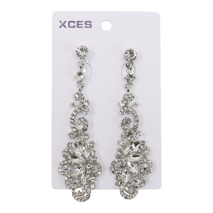 Oval Crystal Drop Bridal Earring JE7299 (3PAIR)