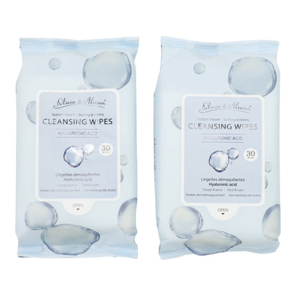 Hyaluronic Acid Cleansing Makeup Remover Wipes MIT012 (12PK)