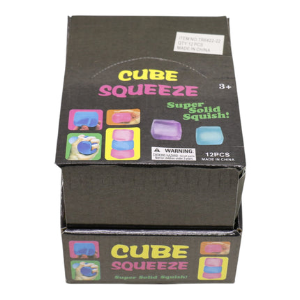 Clear Colors Cube Maltose Putty Filled Squishy TY6422-22 (12PC)