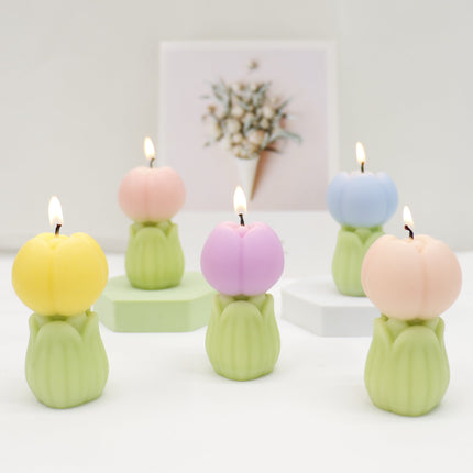 Tulip Shape Scented Candle Small SS41106-7 (12PC)