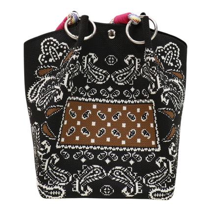 Bandana Pattern Knitted Tote Bag JB6122-7 (12PC)