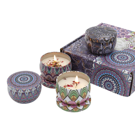 Bohemia 4pcs Fragrance Scented Candle AC5113-2 (12Pack)