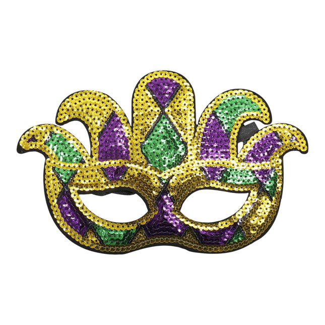Mardi Gras Party and Carnival Sequin Mask SS51109-11 (12PC)