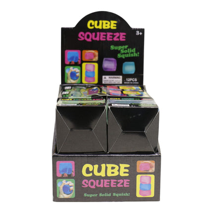 Clear Colors Cube Maltose Putty Filled Squishy TY6422-22 (12PC)