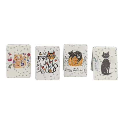 Cat Cartoon Rectangular Glitter Compact Makeup Mirror JM6423-30 (12PC)