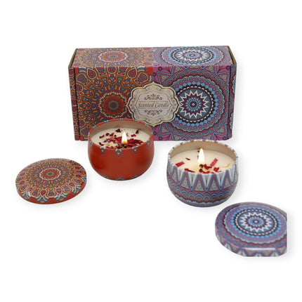 Bohemia 2pcs Fragrance Scented Candle SS51113-13 (12Pack)