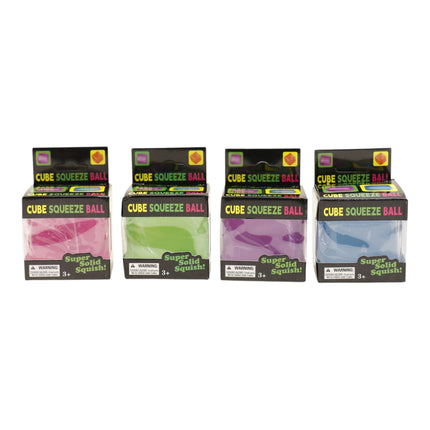Clear Colors Cube Maltose Putty Filled Squishy TY6422-22 (12PC)