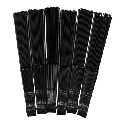 Black On Black Frame Hand Held Folding Fan JF6323-20 (12PC)