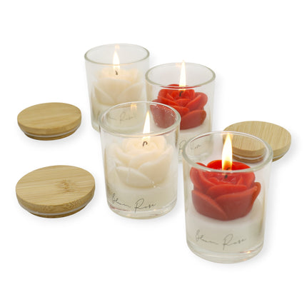 Rose Flower Fragrance Scented Candle SS51016-4 (12pc)