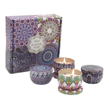 Bohemia 4pcs Fragrance Scented Candle AC5113-2 (12Pack)