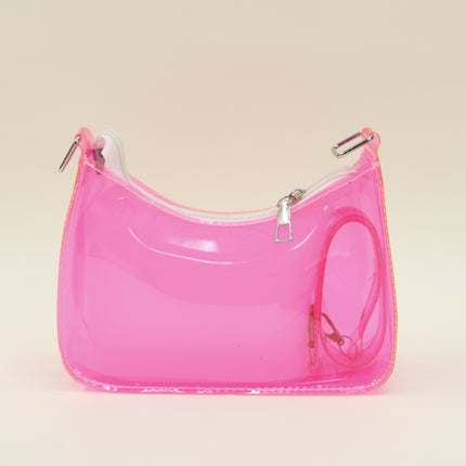 Women Transparent Tote Shoulder Bag JB6206-1 (12PC)