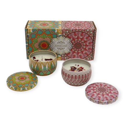 Bohemia 2pcs Fragrance Scented Candle SS51113-14 (12Pack)