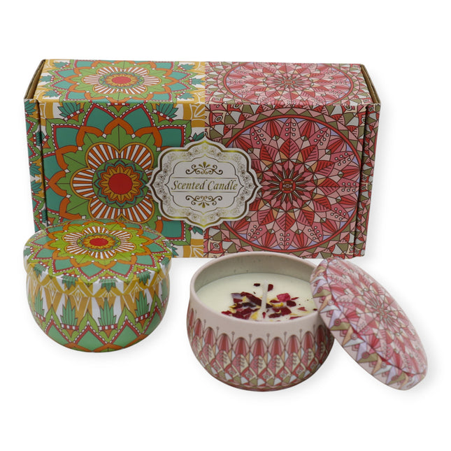 Bohemia 2pcs Fragrance Scented Candle SS51113-14 (12Pack)