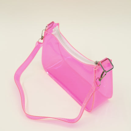 Women Transparent Tote Shoulder Bag JB6206-1 (12PC)