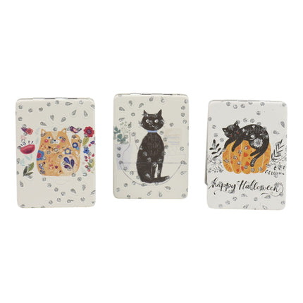 Cat Cartoon Rectangular Glitter Compact Makeup Mirror JM6423-30 (12PC)