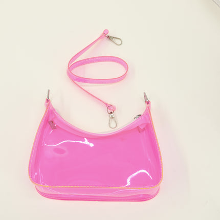 Women Transparent Tote Shoulder Bag JB6206-1 (12PC)