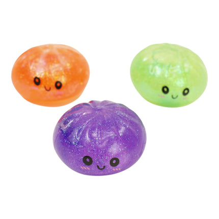 Mini Sugar Glittered Squishy Dumpling With Steamer SQ6606-6 (24PC)