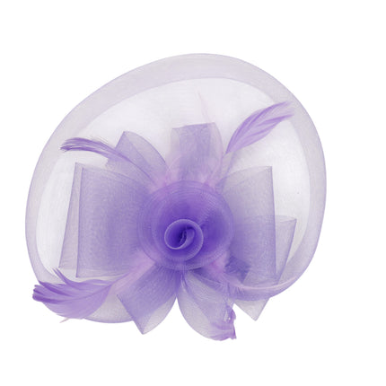 Kentucky Derby & Tea Party Flower Feather Hat FF805 (3PC)