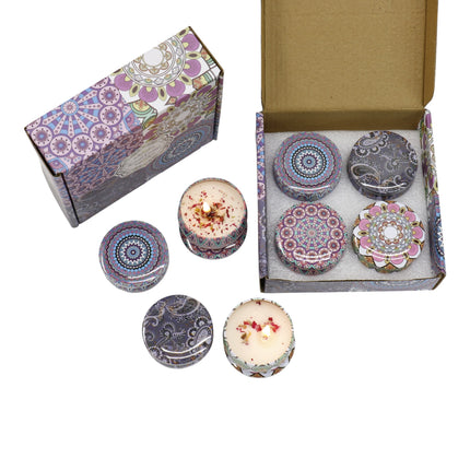 Bohemia 4pcs Fragrance Scented Candle AC5113-2 (12Pack)