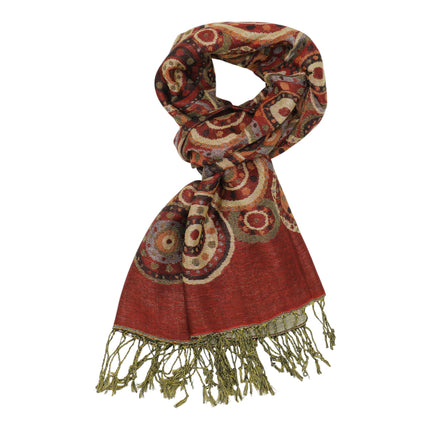 Metallic Pashmina Circle Pattern SCF3719-35 (12PC)