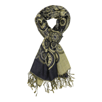 Metallic Pashmina Circle Pattern SCF3719-35 (12PC)