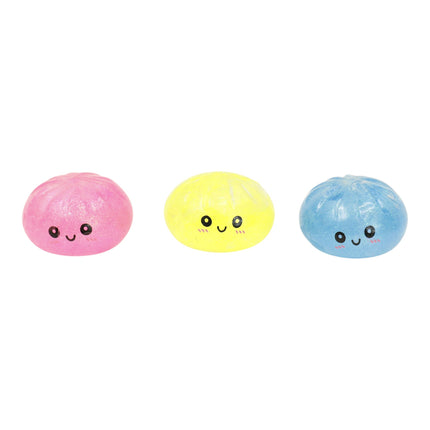 Mini Sugar Glittered Squishy Dumpling With Steamer SQ6606-6 (24PC)