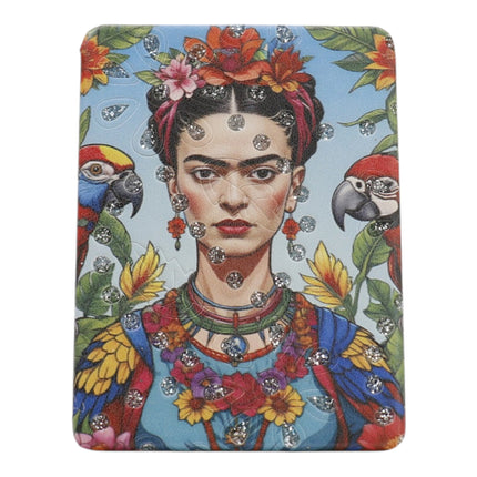 Frida Kahlo Rectangular Glitter Compact Makeup Mirror JM6423-10 (12PC)
