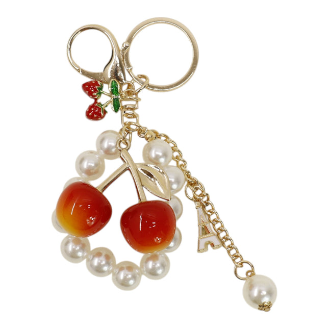 Cherry With Pearl Keychain and Bag Charm JK6416-15 (12)