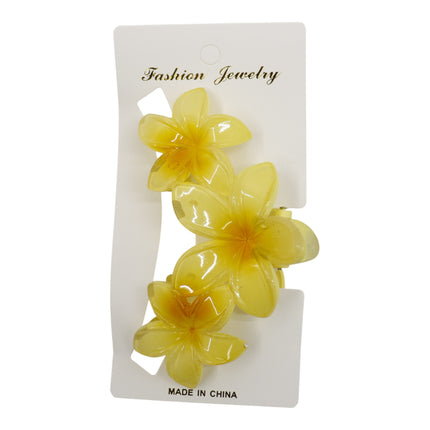 Hawaiian Flower Hair Claw Clip JH5109-6 (12PC)