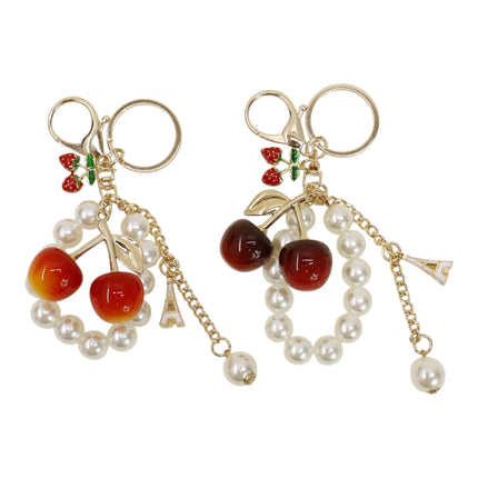Cherry With Pearl Keychain and Bag Charm JK6416-15 (12)