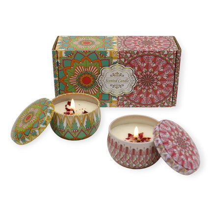 Bohemia 2pcs Fragrance Scented Candle SS51113-14 (12Pack)