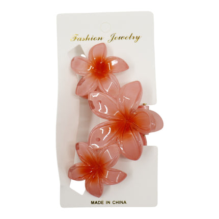 Hawaiian Flower Hair Claw Clip JH5109-6 (12PC)
