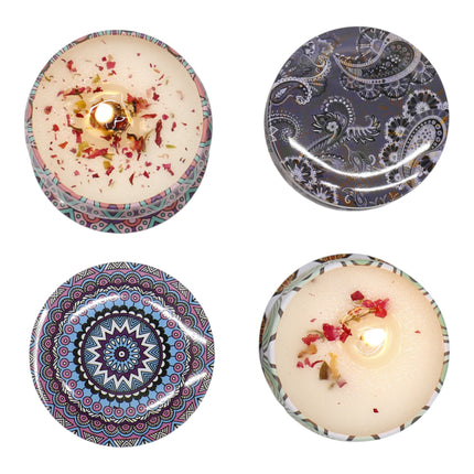 Bohemia 4pcs Fragrance Scented Candle AC5113-2 (12Pack)