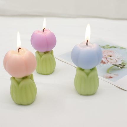 Tulip Shape Scented Candle Small SS41106-7 (12PC)